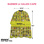 MRD PRO Professional Barber & Salon Cape-GREEN-Anti-Static, Water Resistant