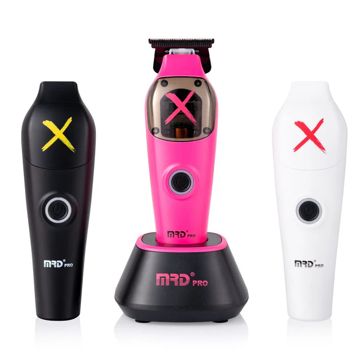 MRDPRO Ultimate X Cordless Hair Trimmer with Vector Motor 10000 RPM & DLC Deep Tooth Blade - Pink