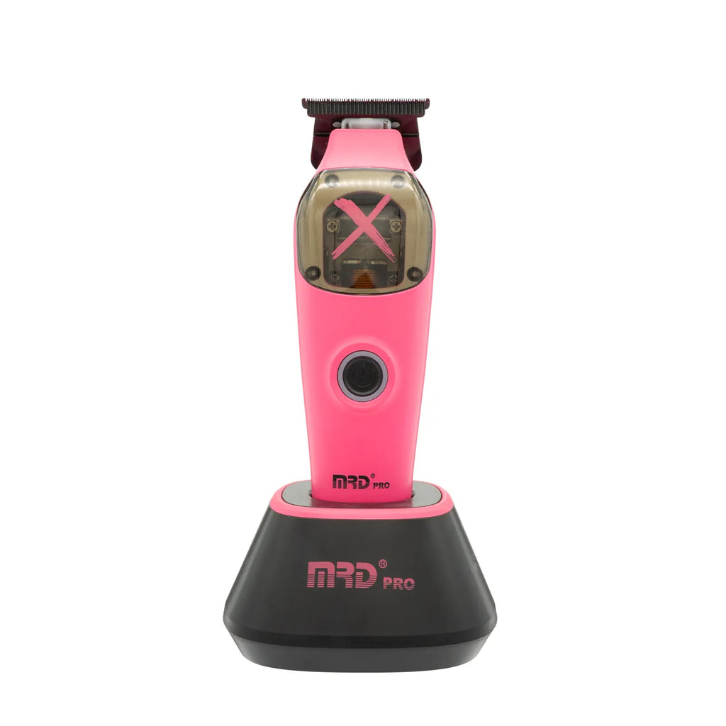 MRDPRO Ultimate X Cordless Hair Trimmer with Vector Motor 10000 RPM & DLC Deep Tooth Blade - Pink