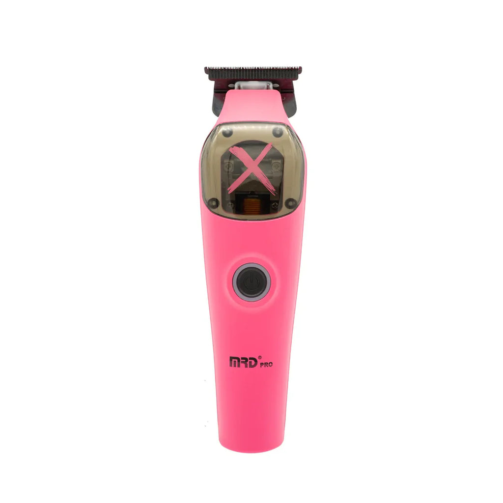 MRDPRO Ultimate X Cordless Hair Trimmer with Vector Motor 10000 RPM & DLC Deep Tooth Blade - Pink