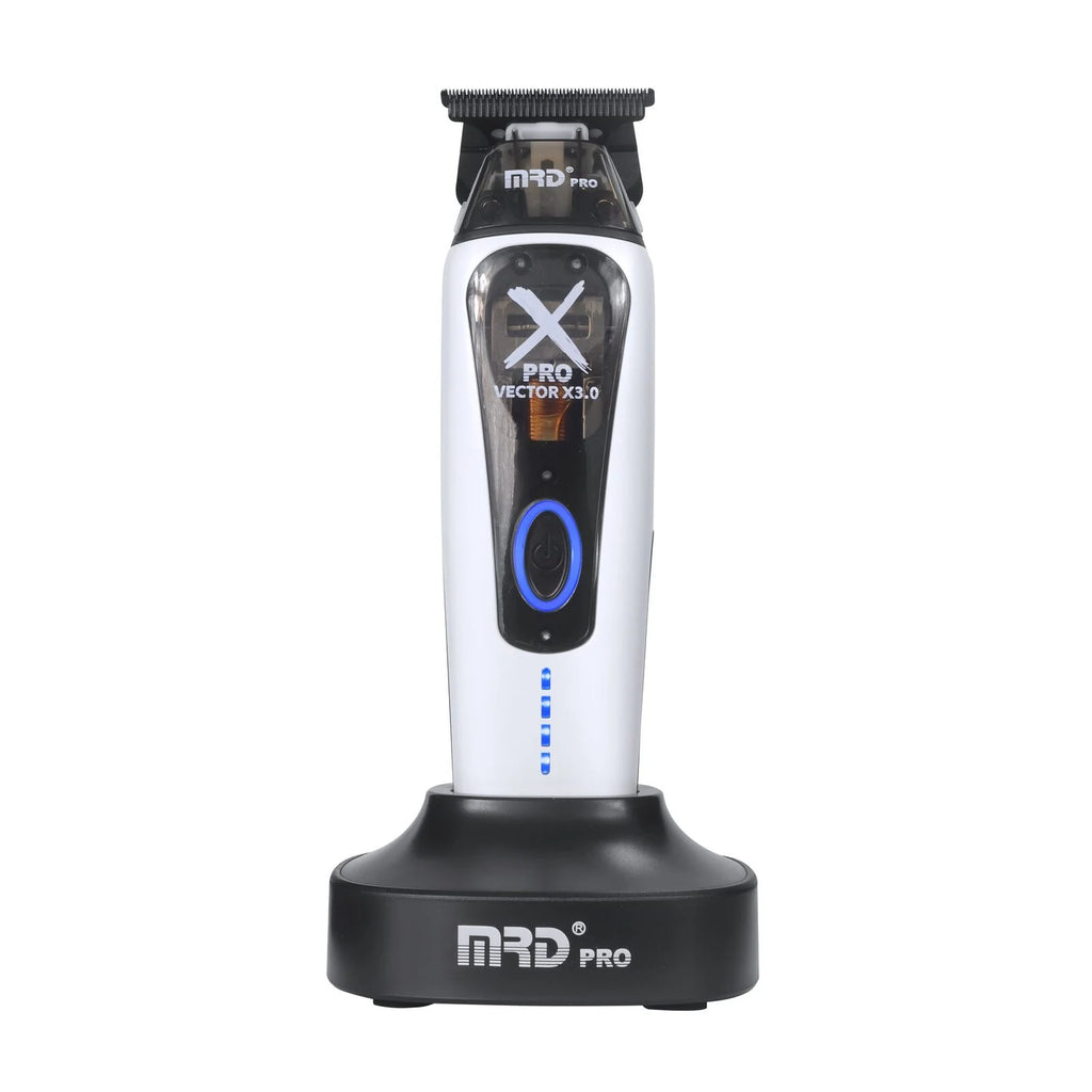 XPRO GMT-999C-WHITE-Vector X3.0 Hair Clipper – Powerful Motor 9,500–13,000 RPM