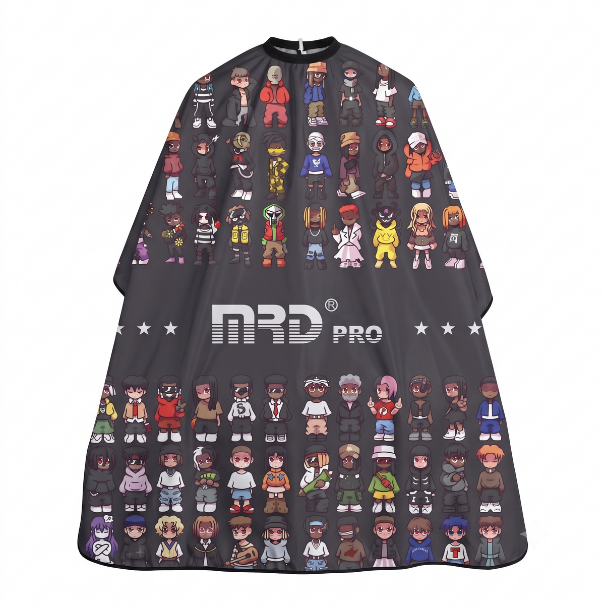MRD PRO Professional Barber & Salon Cape-BLACK-Anti-Static, Water Resistant