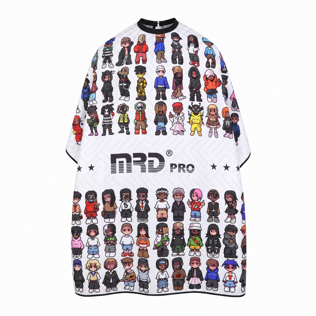 MRD PRO Professional Barber & Salon Cape-WHITE-Anti-Static, Water Resistant