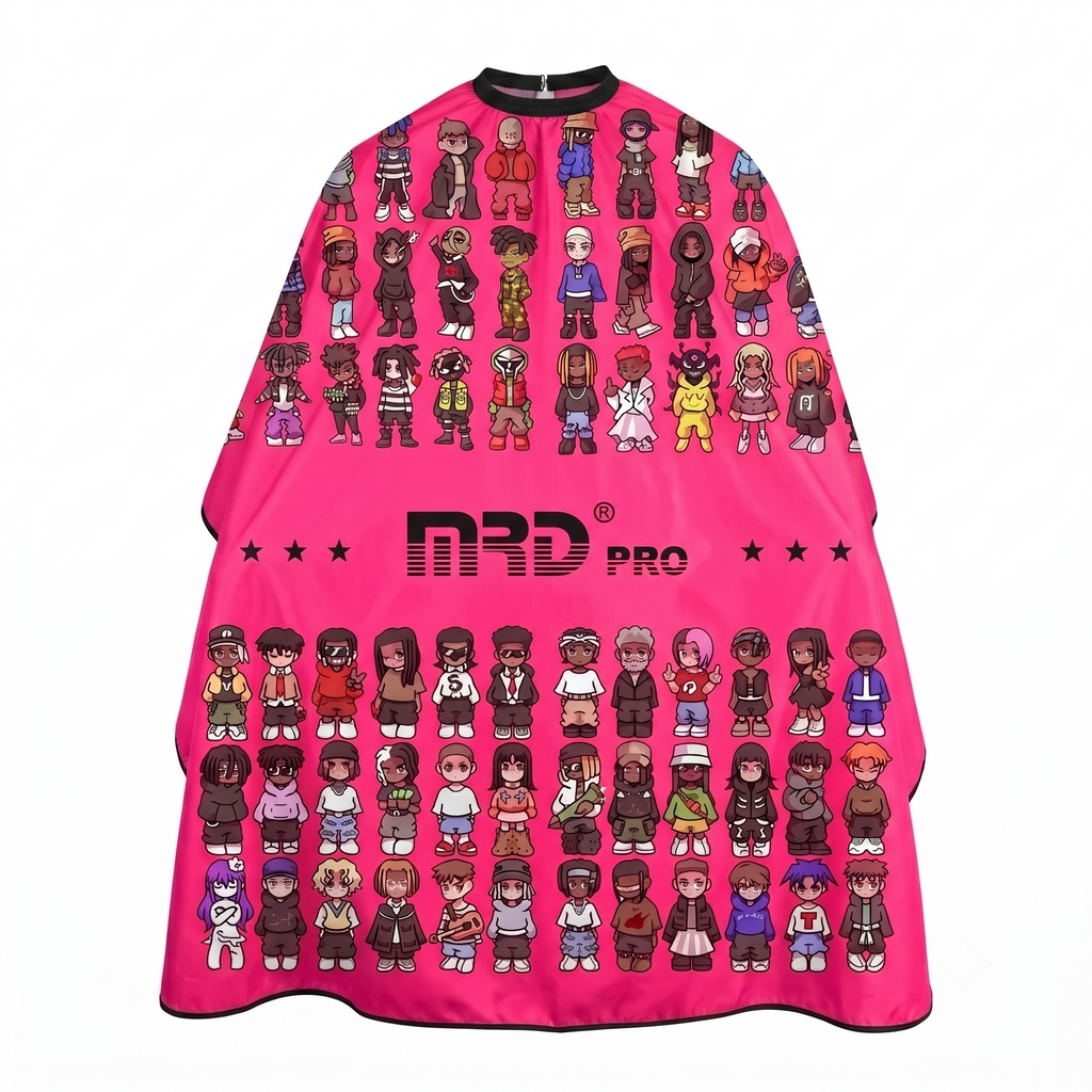 MRD PRO Professional Barber & Salon Cape-PINK-Anti-Static, Water Resistant