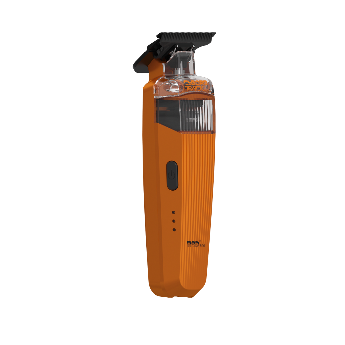 MRD PRO Trimmer CYBORG-ORANGE-Professional Cordless Zero Gapped T-Blade Hair Trimmer - 7200RPM BLPU Motor, DLC Blade & 180 Min Battery
