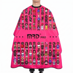 MRD PRO Professional Barber & Salon Cape-PINK-Anti-Static, Water Resistant
