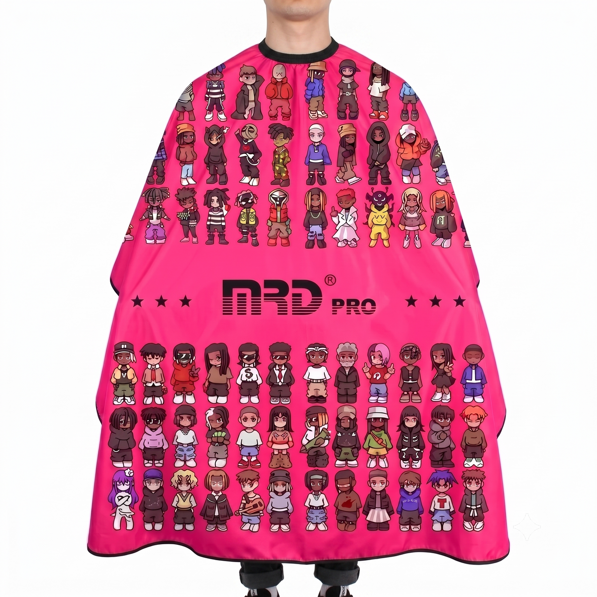 MRD PRO Professional Barber & Salon Cape-PINK-Anti-Static, Water Resistant