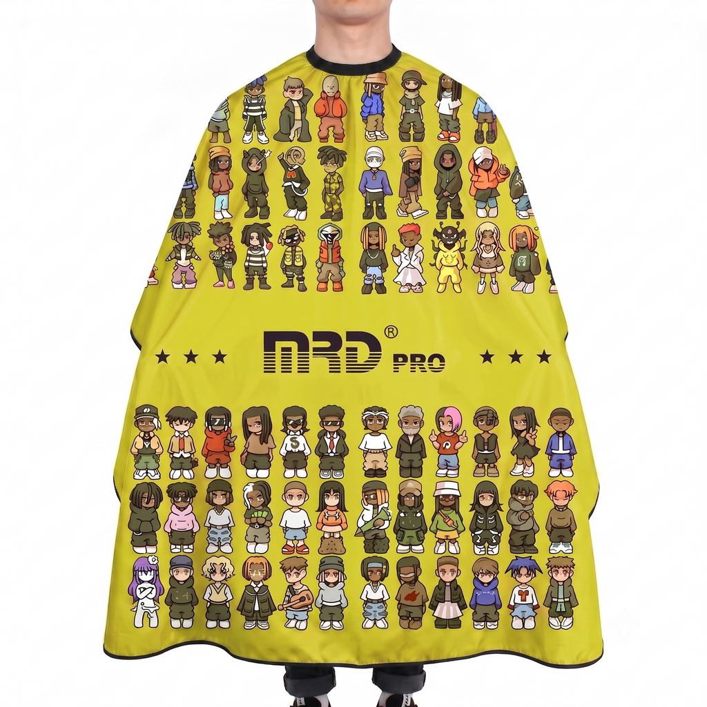 MRD PRO Professional Barber & Salon Cape-GREEN-Anti-Static, Water Resistant