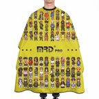 MRD PRO Professional Barber & Salon Cape-GREEN-Anti-Static, Water Resistant