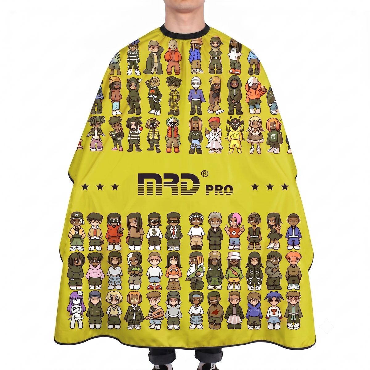 MRD PRO Professional Barber & Salon Cape-GREEN-Anti-Static, Water Resistant