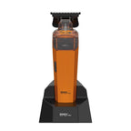 MRD PRO Trimmer CYBORG-ORANGE-Professional Cordless Zero Gapped T-Blade Hair Trimmer - 7200RPM BLPU Motor, DLC Blade & 180 Min Battery