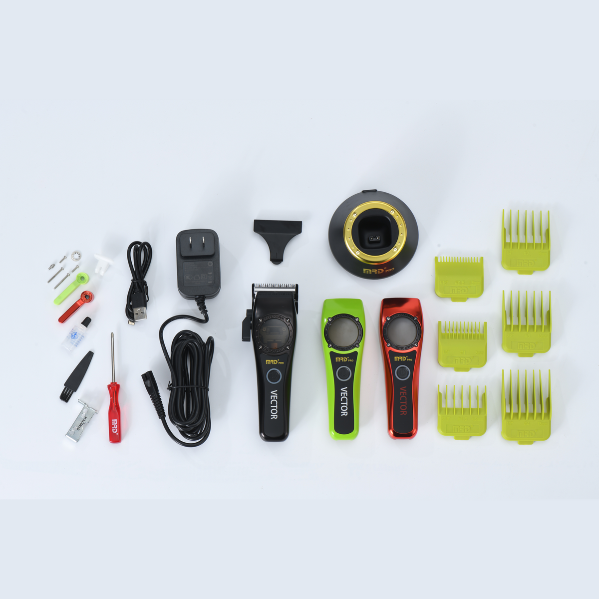 Premium Hair Clipper MRD PRO HC-999 – 10,000rpm Magnetic Motor, 2200mAh Battery, Japanese 440C Blades, Smooth & Cool Operation – Comes with Comb & Oil