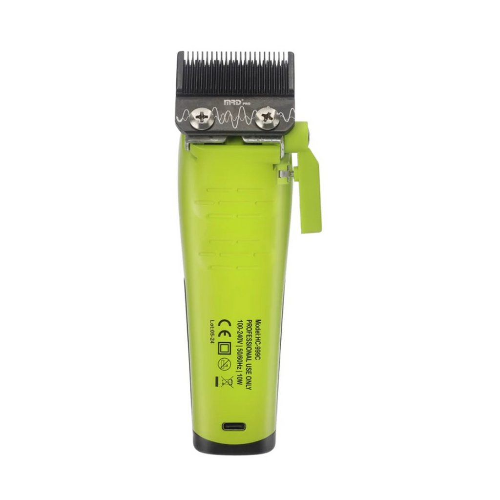 MRD HC-999 XPRO Vector Professional Hair Clipper-GREEN | 11,500 SPM High-Torque Motor | Zero-Gap Titanium Blade