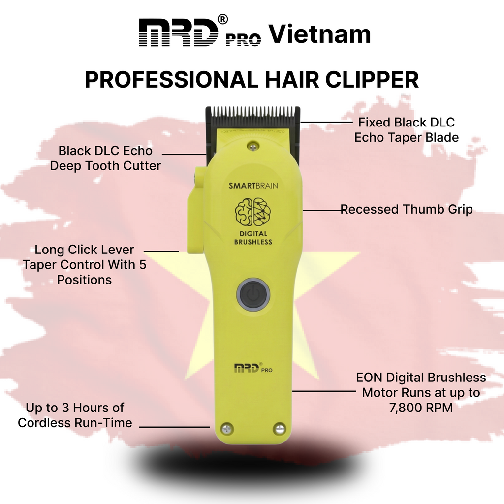 MRDPRO 3969ST Clipper-GREEN- Powerful Motor, Ultra-Close Edging, Sharp & Precise