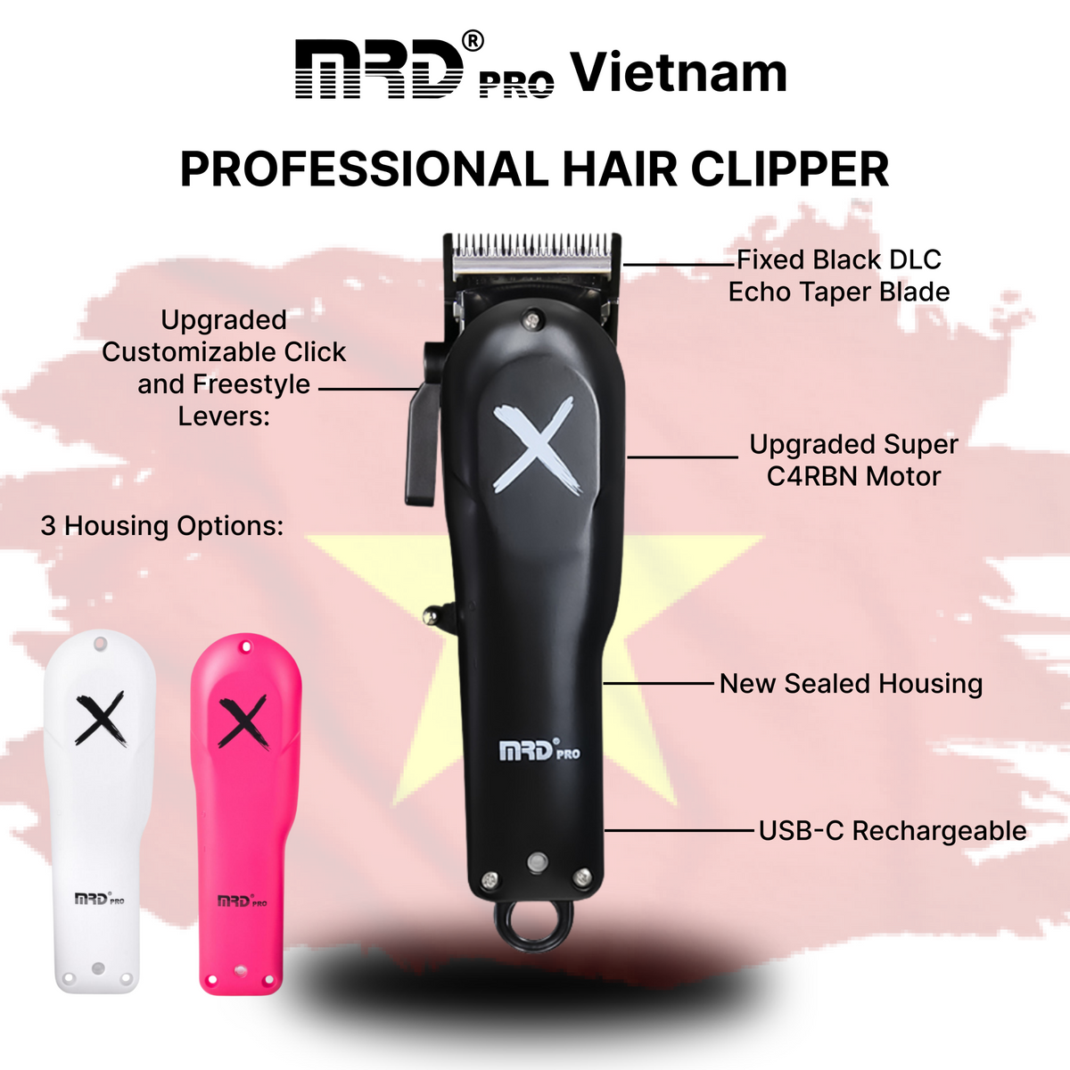 MRDPRO 3969-X Hair Clipper – Powerful, Professional, Barber-Grade Precision