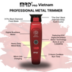 MRDPRO GMT 90-4 Trimmer-BURGUNDY-Sharp Lines, Compact Design, Professional Performance