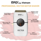 MRDPRO ZB-999 Shaver-WHITE-Smooth, Close Shave with a True Masculine Style