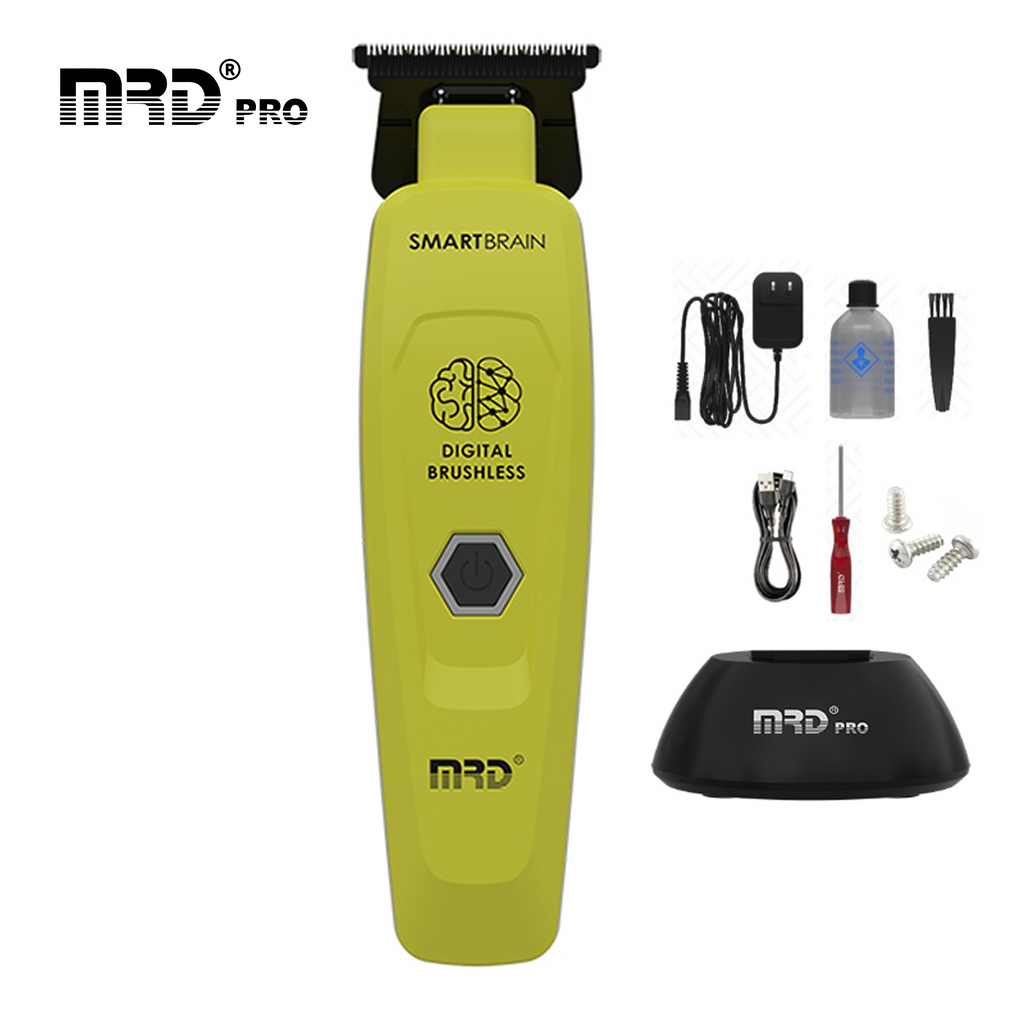MRD Pro SmartBrain Professional Trimmer-GREEN | 7,500 RPM BLDC Motor | Zero-Gap Skeleton Design
