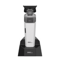 MRD PRO Trimmer CYBORG-WHITE-Professional Cordless Zero Gapped T-Blade Hair Trimmer - 7200RPM BLPU Motor, DLC Blade & 180 Min Battery