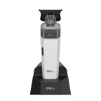 MRD PRO Trimmer CYBORG-WHITE-Professional Cordless Zero Gapped T-Blade Hair Trimmer - 7200RPM BLPU Motor, DLC Blade & 180 Min Battery