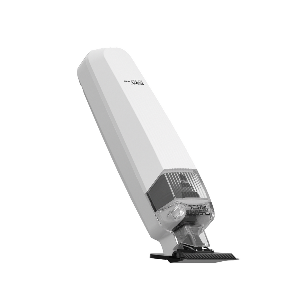 MRD PRO Trimmer CYBORG-WHITE-Professional Cordless Zero Gapped T-Blade Hair Trimmer - 7200RPM BLPU Motor, DLC Blade & 180 Min Battery