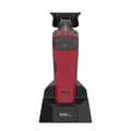 MRD PRO Trimmer CYBORG-BURGUNDY-Professional Cordless Zero Gapped T-Blade Hair Trimmer - 7200RPM BLPU Motor, DLC Blade & 180 Min Battery