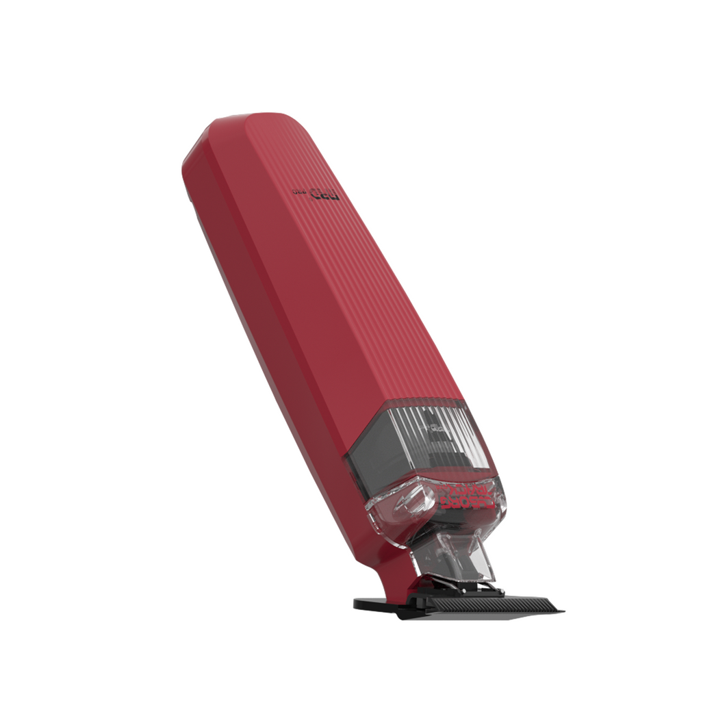 MRD PRO Trimmer CYBORG-BURGUNDY-Professional Cordless Zero Gapped T-Blade Hair Trimmer - 7200RPM BLPU Motor, DLC Blade & 180 Min Battery