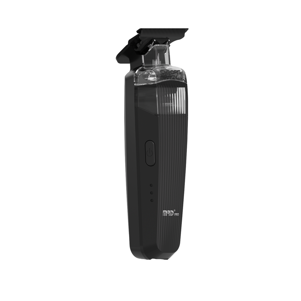 MRD PRO Trimmer CYBORG-BLACK-Professional Cordless Zero Gapped T-Blade Hair Trimmer - 7200RPM BLPU Motor, DLC Blade & 180 Min Battery