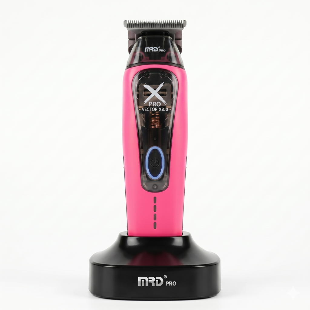 MRDPRO XPRO GMT-999C-PINK-Vector X3.0 Hair Clipper – Powerful Motor 9,500–13,000 RPM