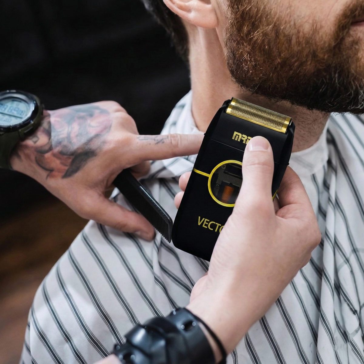 MRDPRO ZB-999 Shaver-BLACK-Smooth, Close Shave with a True Masculine Style