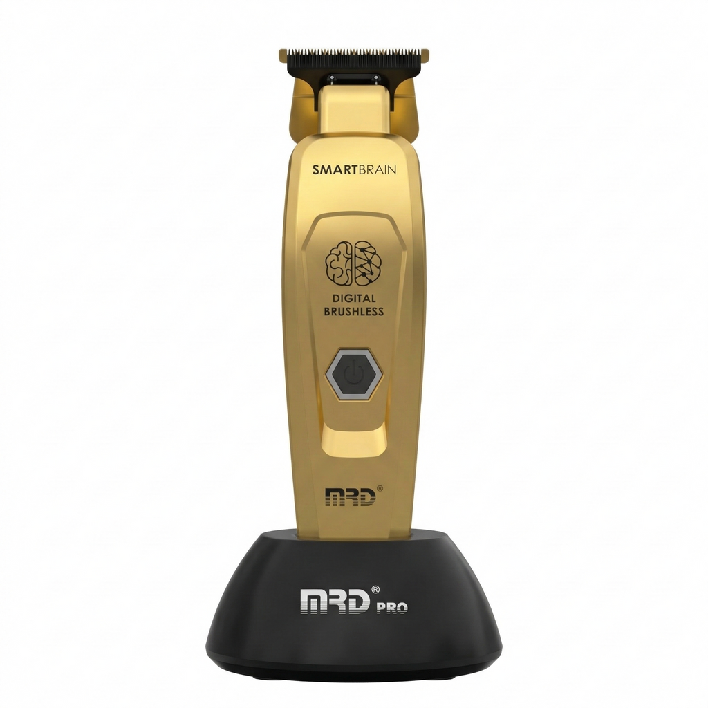 MRD Pro SmartBrain Professional Trimmer-GOLD | 7,500 RPM BLDC Motor | Zero-Gap Skeleton Design