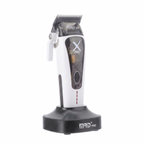 MRD HC-999 XPRO Vector Professional Hair Clipper-WHITE| 11,500 SPM High-Torque Motor | Zero-Gap Titanium Blade