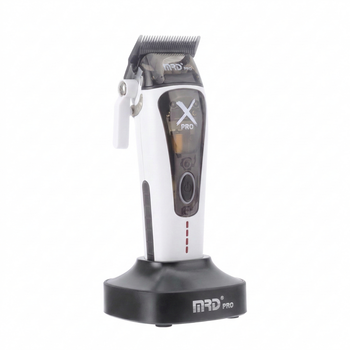 MRD HC-999 XPRO Vector Professional Hair Clipper-WHITE| 11,500 SPM High-Torque Motor | Zero-Gap Titanium Blade