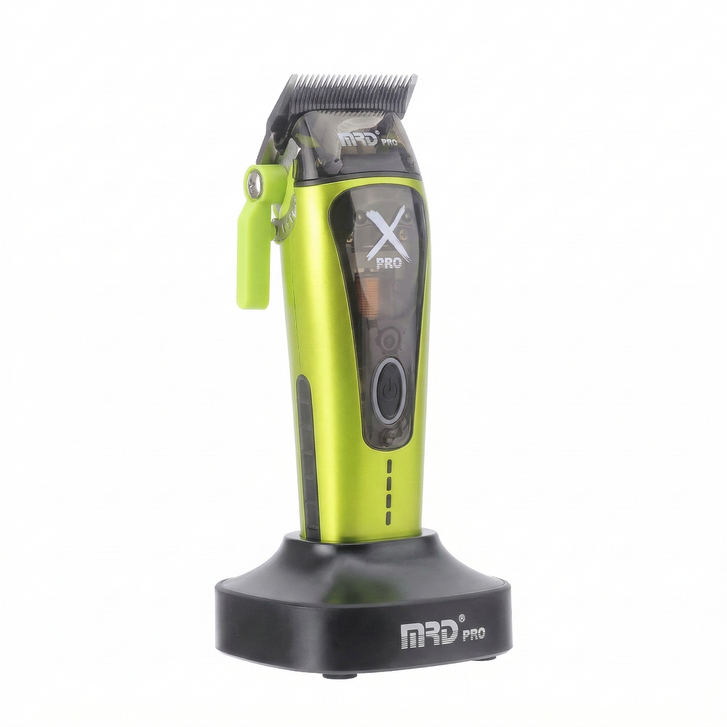 MRD HC-999 XPRO Vector Professional Hair Clipper-GREEN | 11,500 SPM High-Torque Motor | Zero-Gap Titanium Blade
