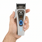 MRD HC-999 XPRO Vector Professional Hair Clipper-WHITE| 11,500 SPM High-Torque Motor | Zero-Gap Titanium Blade