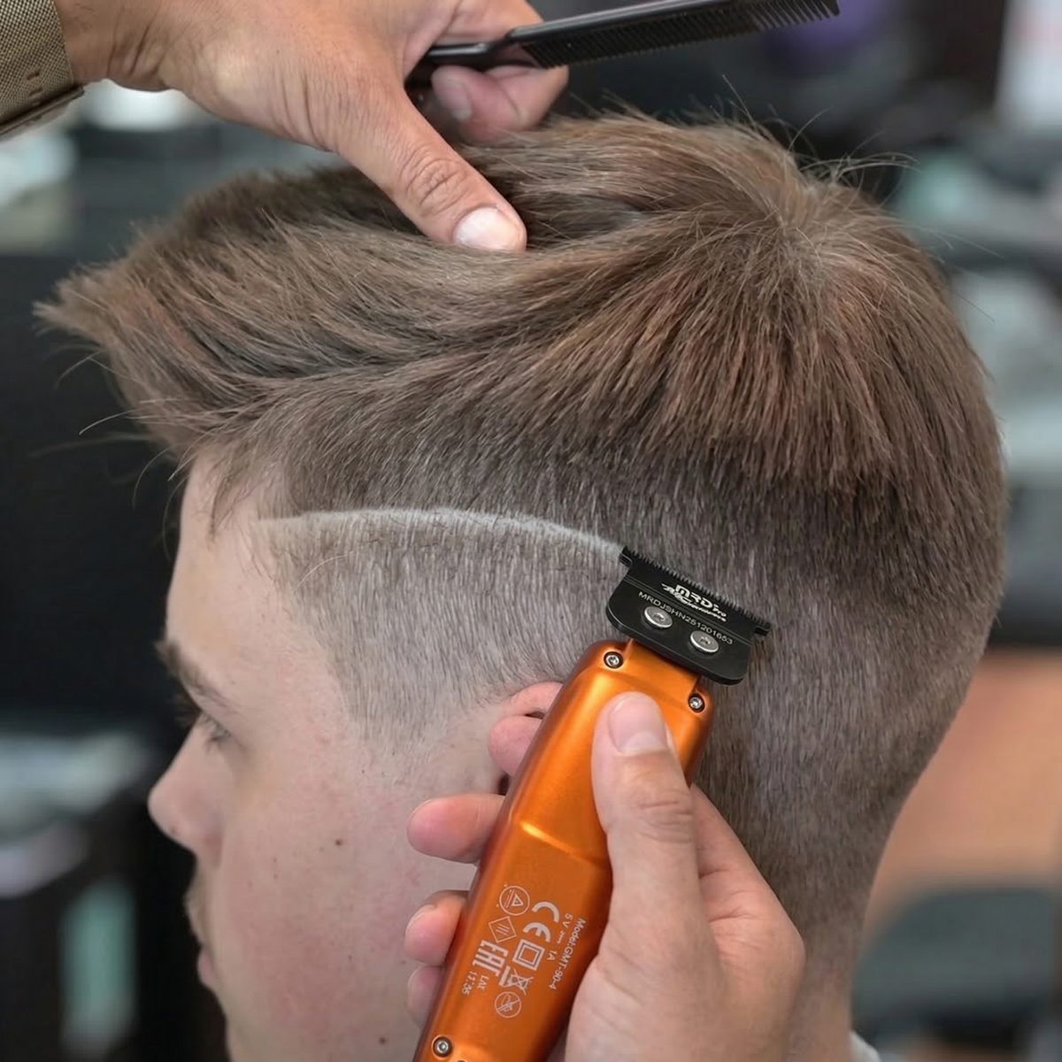 MRD Pro SmartBrain Professional Trimmer-ORANGE | 7,500 RPM BLDC Motor | Zero-Gap Skeleton Design