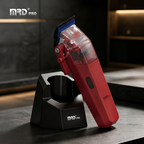 MRDPRO CYBORG PRO 2026-RED-Professional Cordless Hair Clipper - Full Metal, 3300mAh, BLPU Motor for Barbers
