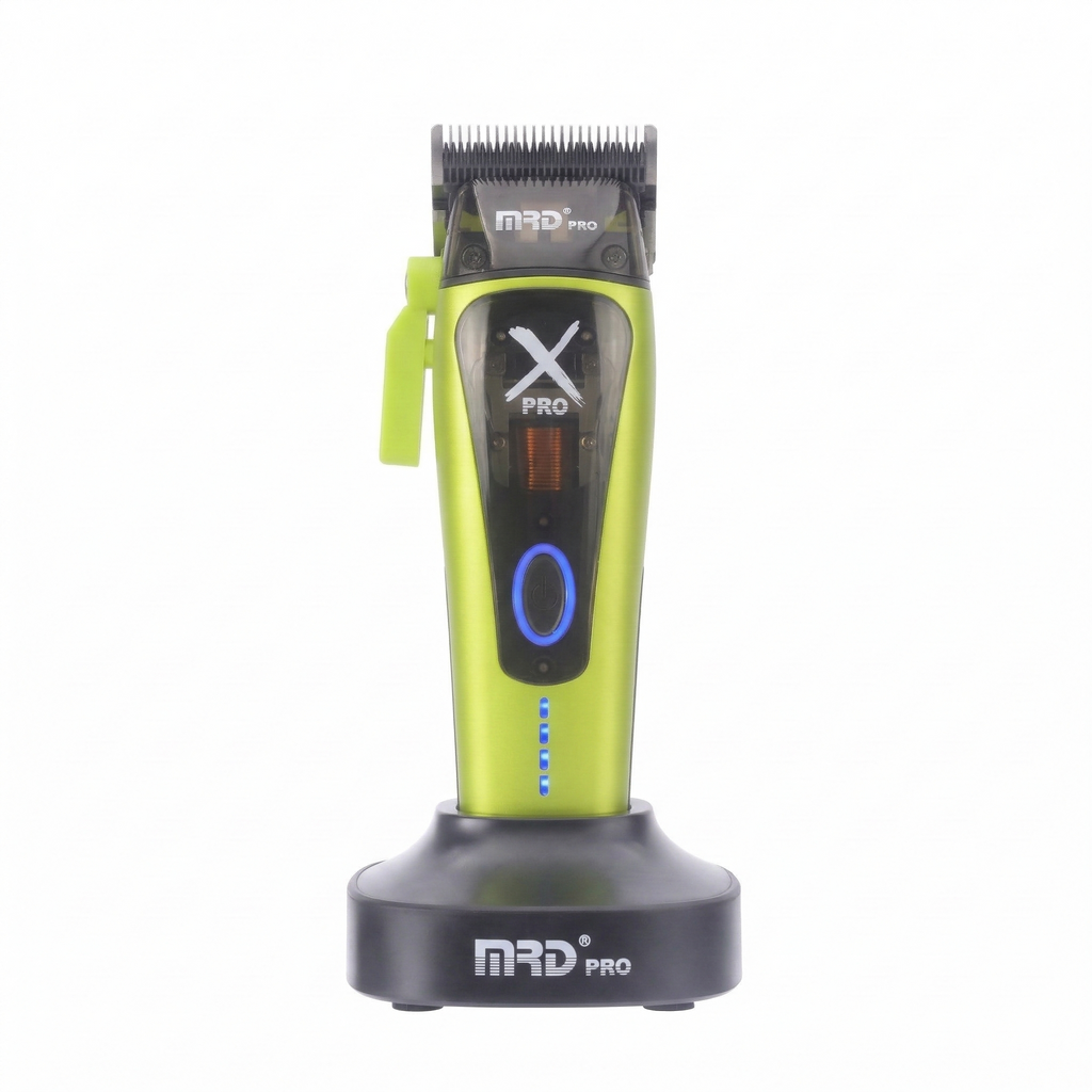 MRD HC-999 XPRO Vector Professional Hair Clipper-GREEN | 11,500 SPM High-Torque Motor | Zero-Gap Titanium Blade