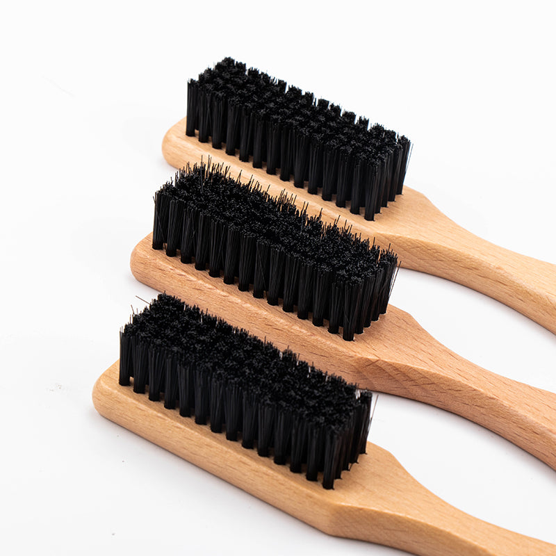 MRDpro Barber Neck Duster – Premium Wooden Handle Hair Sweeping Brush with Soft Bristles for Professional Salon & Barber
