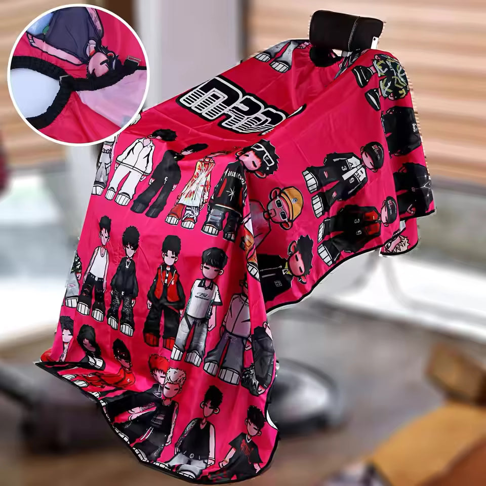 MRD PRO Professional Barber & Salon Cape-PINK-Anti-Static, Water Resistant