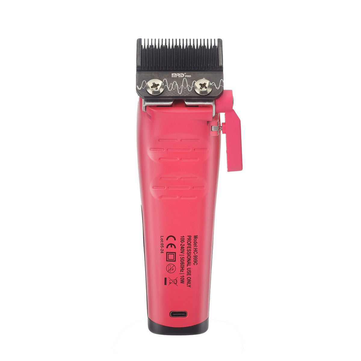 MRD HC-999 XPRO Vector Professional Hair Clipper-PINK| 11,500 SPM High-Torque Motor | Zero-Gap Titanium Blade