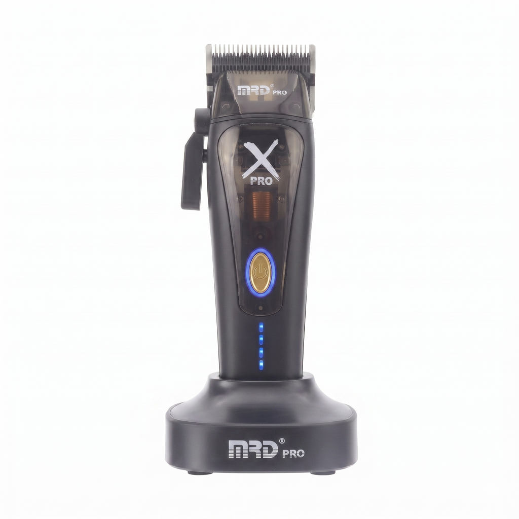MRD HC-999 XPRO Vector Professional Hair Clipper-BLACK | 11,500 SPM High-Torque Motor | Zero-Gap Titanium Blade