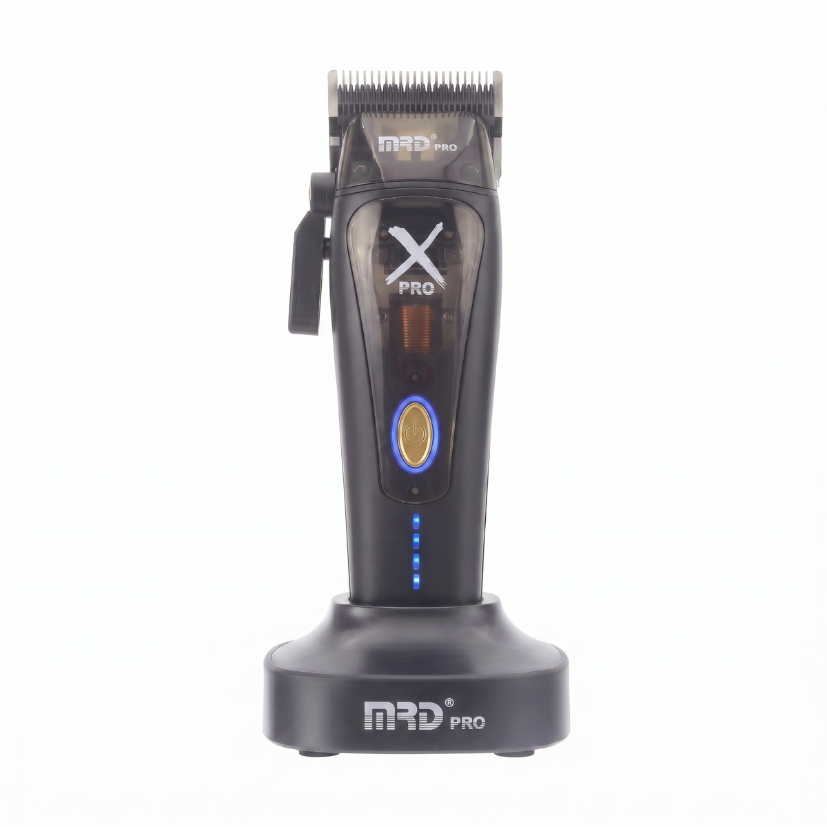 MRD HC-999 XPRO Vector Professional Hair Clipper-BLACK | 11,500 SPM High-Torque Motor | Zero-Gap Titanium Blade