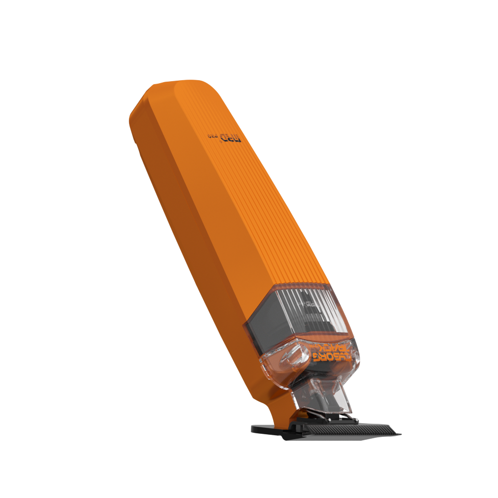 MRD PRO Trimmer CYBORG-ORANGE-Professional Cordless Zero Gapped T-Blade Hair Trimmer - 7200RPM BLPU Motor, DLC Blade & 180 Min Battery
