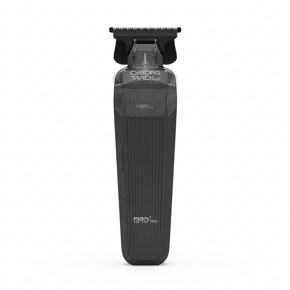 MRD PRO Trimmer CYBORG-BLACK-Professional Cordless Zero Gapped T-Blade Hair Trimmer - 7200RPM BLPU Motor, DLC Blade & 180 Min Battery