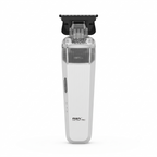 MRD PRO Trimmer CYBORG-WHITE-Professional Cordless Zero Gapped T-Blade Hair Trimmer - 7200RPM BLPU Motor, DLC Blade & 180 Min Battery