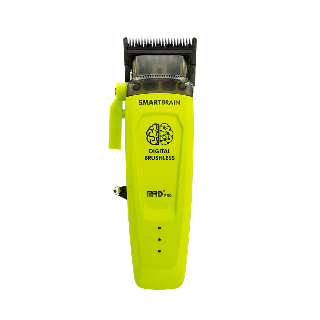 MRDPRO SMART BRAIN HC 90-4-GREEN-Premium Brushless Motor Hair Clipper (7200 RPM) with DLC Blade & Zero Gap Adjustable Taper
